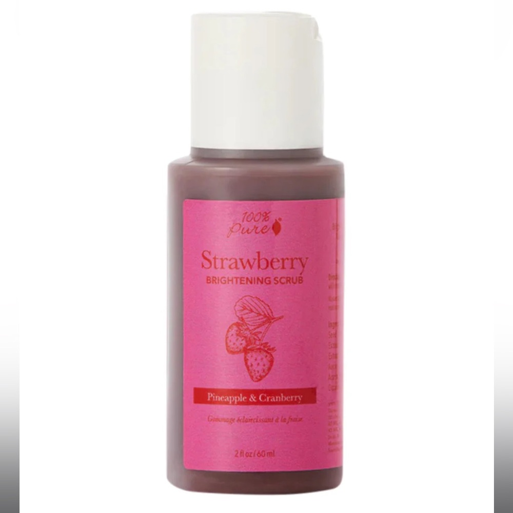 NEW 100% Pure Strawberry Brightening Scrub